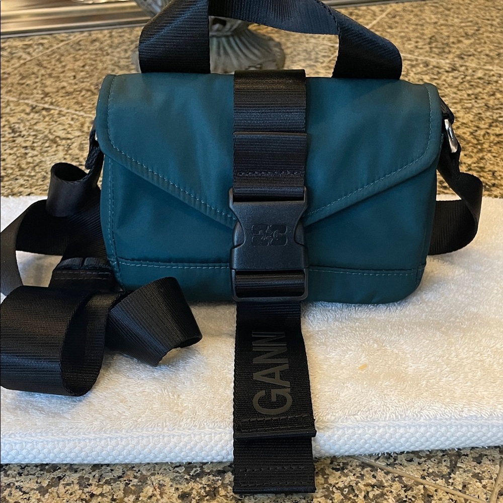 Ganni Recycled Tech Mini Satchel